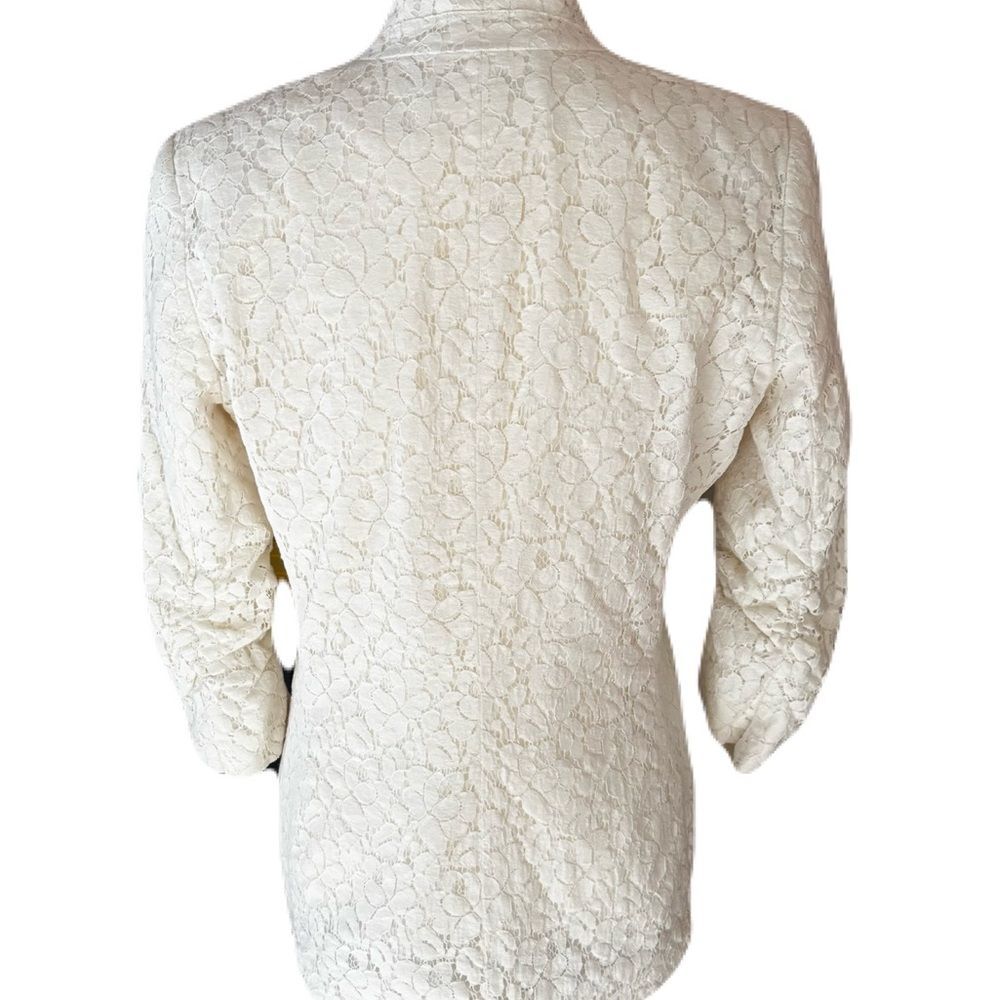 Calvin Klein Lace Ivory Blazer - Size 10 - Beautiful - Picture 6 of 10